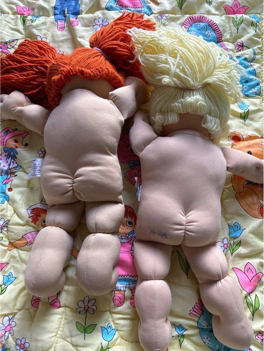 Cabbage Patch Kids Dolls Set of Two Red and Blonde Hair